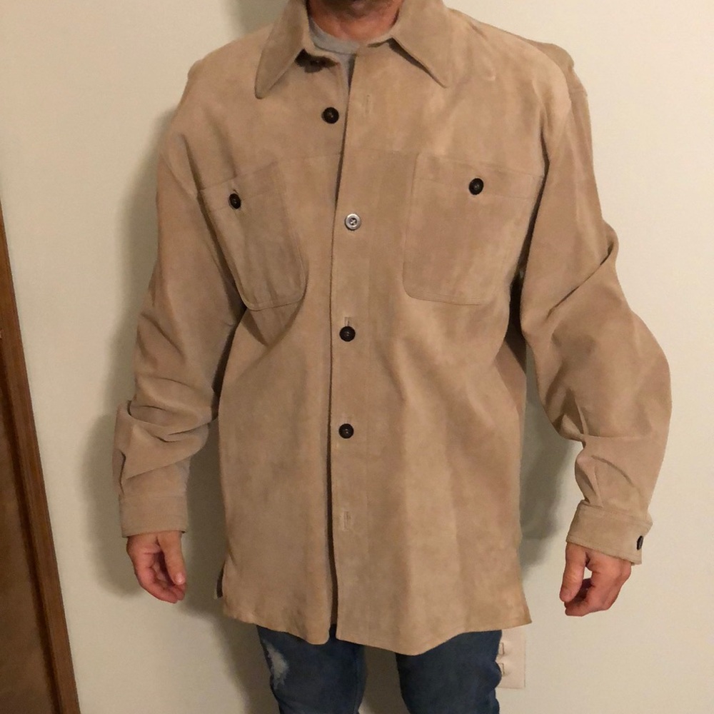 Claiborne Suede light weight Jacket Size M